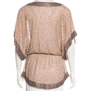 Parker Sheer Beaded Silk Tunic
